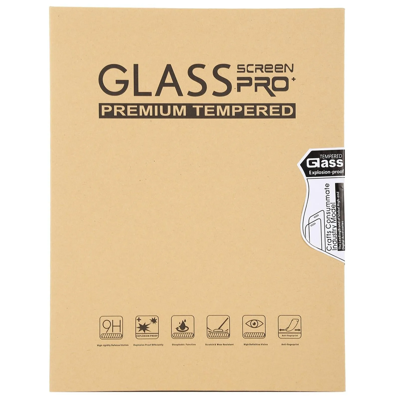 2-pack 9h Tempered Glass Film for Samsung Galaxy Tab e 9.6 - Hd Explosion-proof