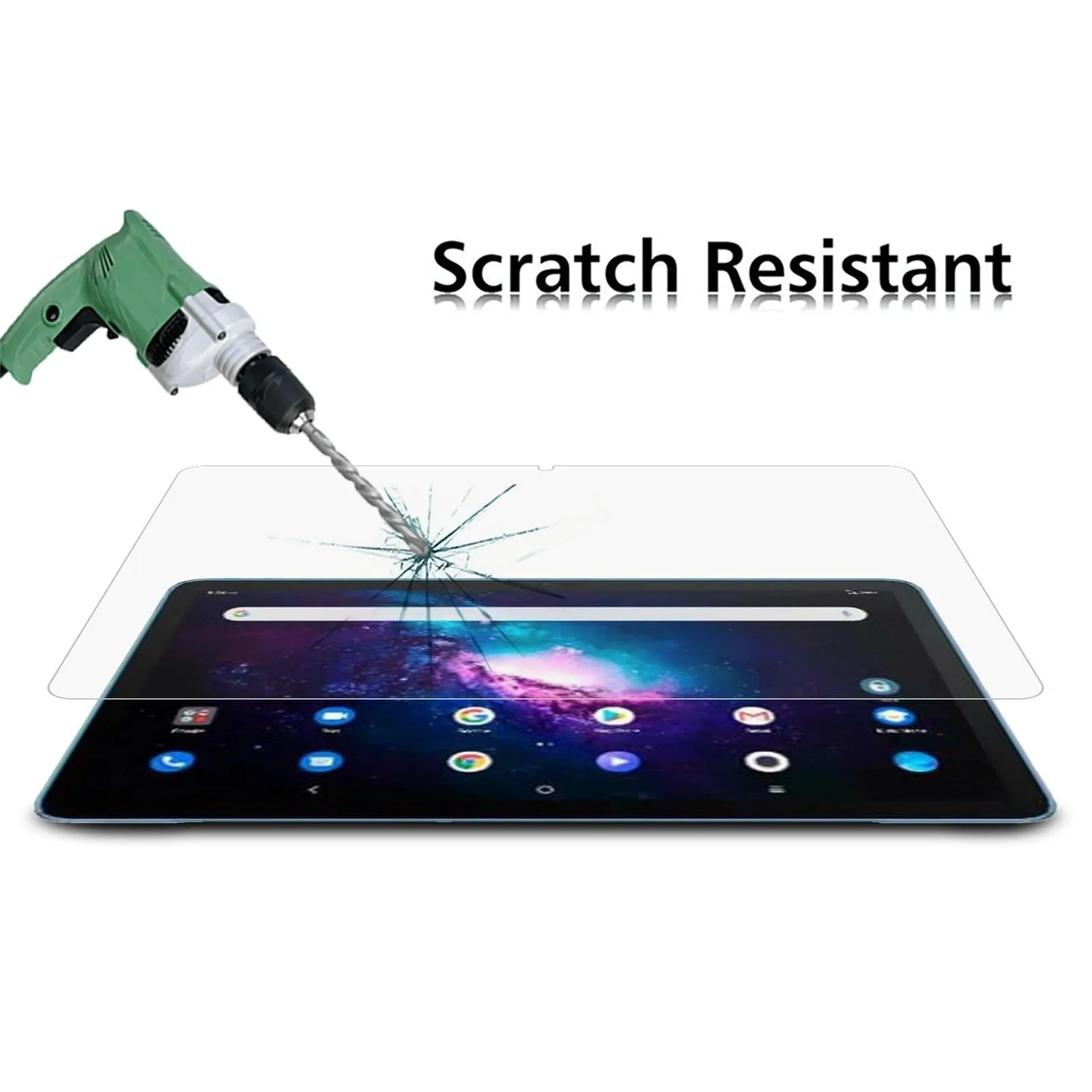 2-Pack 9H Tempered Glass Film For Tcl Tabmax 10.4 / Honor Tablet V7 - Explosion-Proof 2.5D