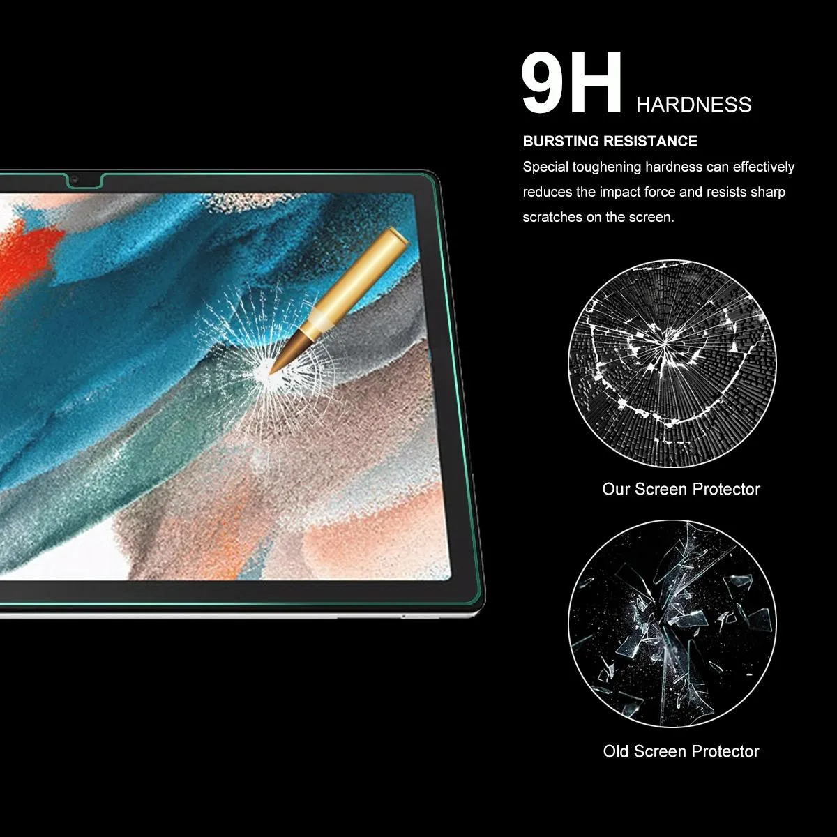 2-pack Tempered Glass Film for Samsung Galaxy Tab A8 10.5 2021