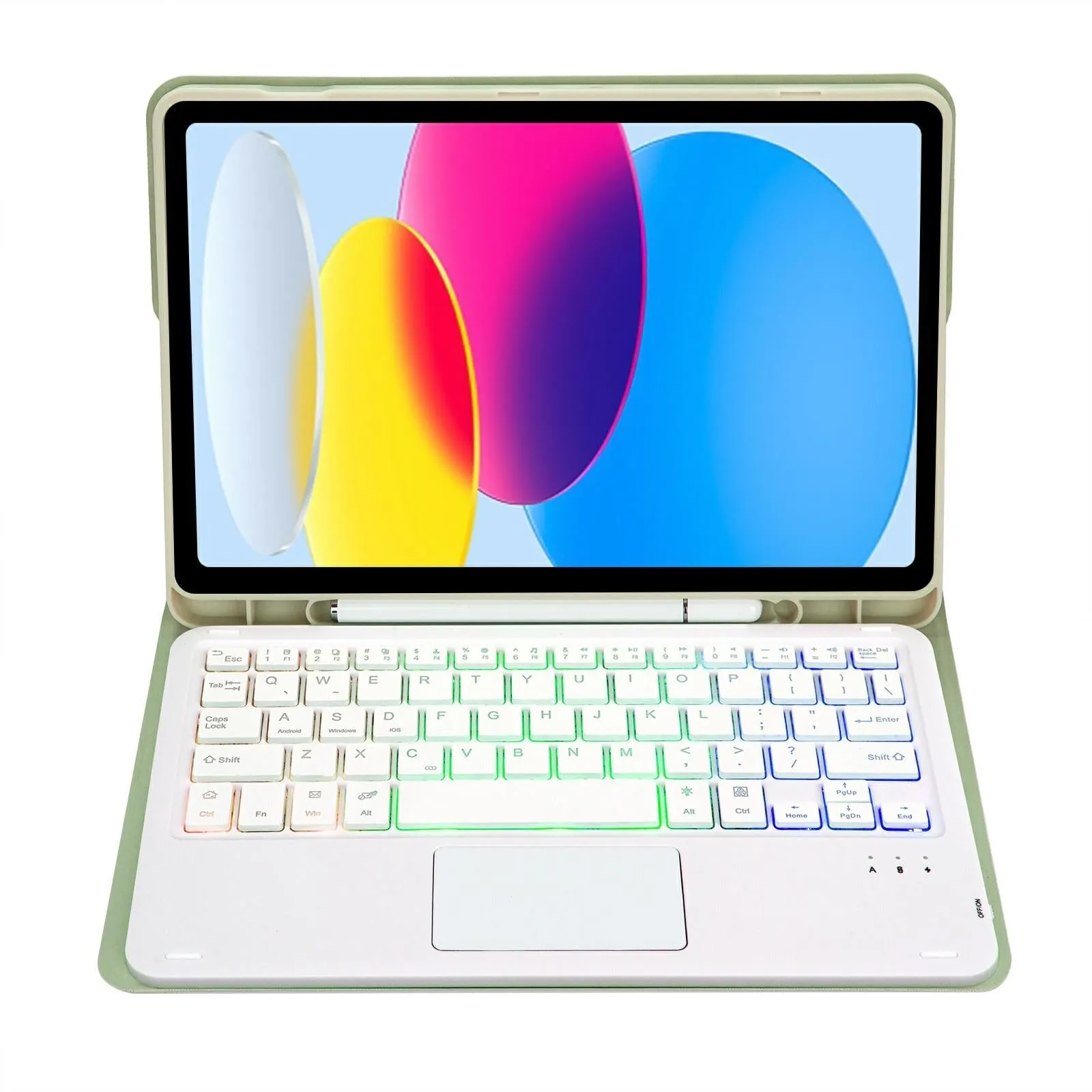 2022 Ipad 10.9 Lambskin Keyboard Case With Backlight & Pen Slot