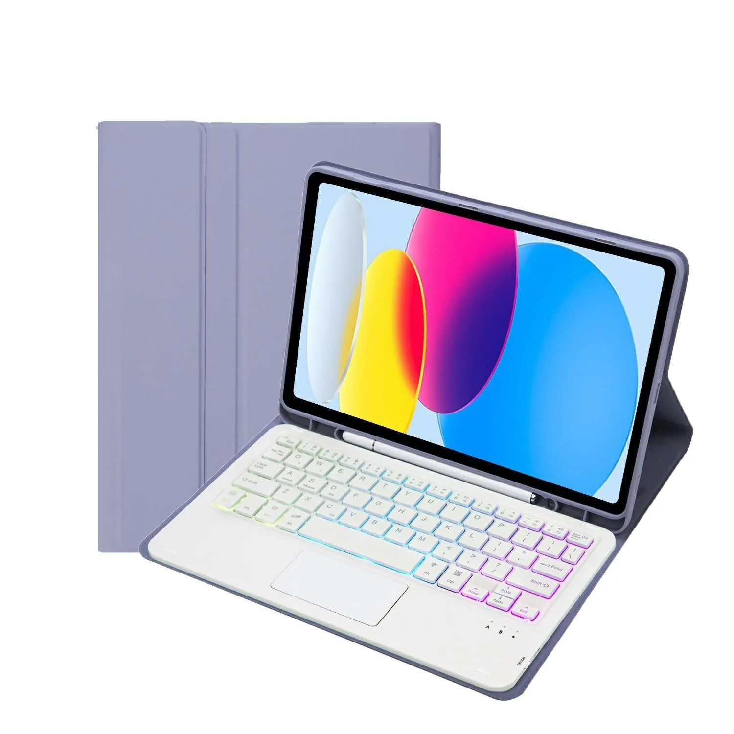 2022 Ipad 10.9 Lambskin Keyboard Case With Backlight & Pen Slot
