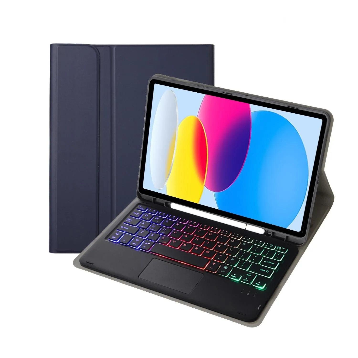 2022 Ipad 10.9 Lambskin Keyboard Case With Backlight & Pen Slot
