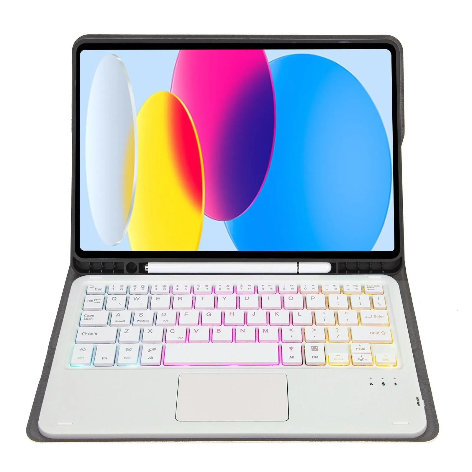 2022 Ipad 10.9 Lambskin Keyboard Case With Backlight & Pen Slot