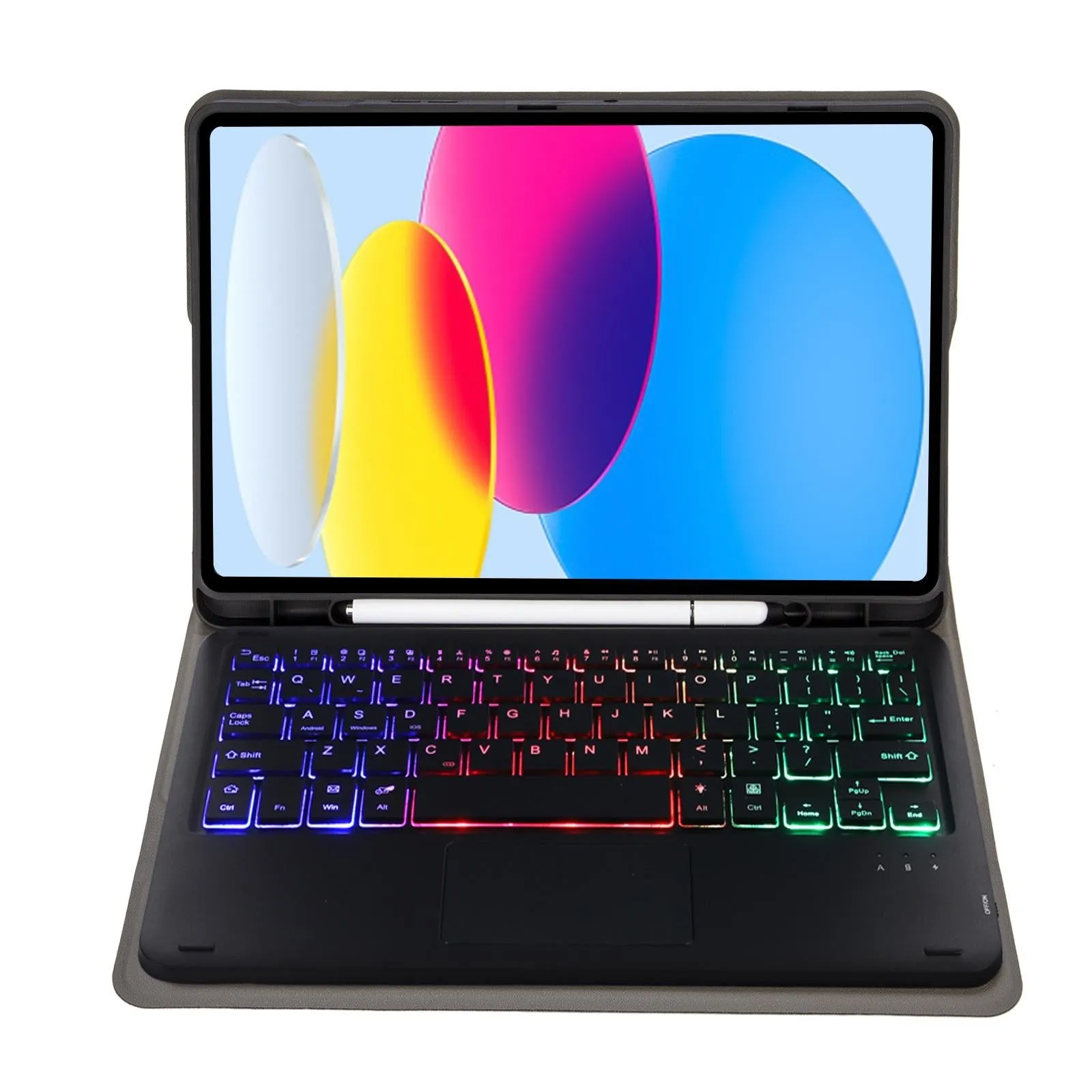 2022 Ipad 10.9 Lambskin Keyboard Case With Backlight & Pen Slot