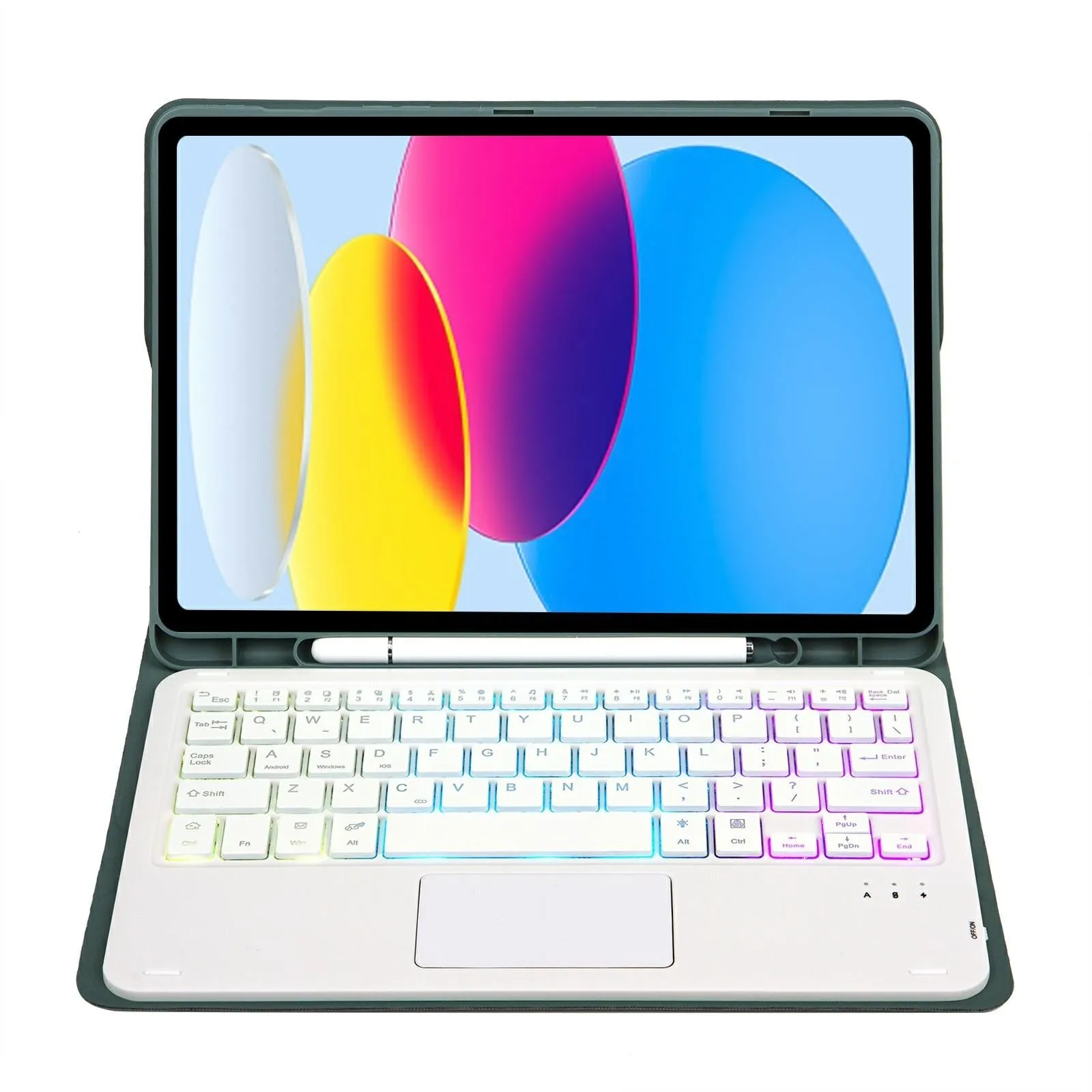 2022 Ipad 10.9 Lambskin Keyboard Case With Backlight & Pen Slot