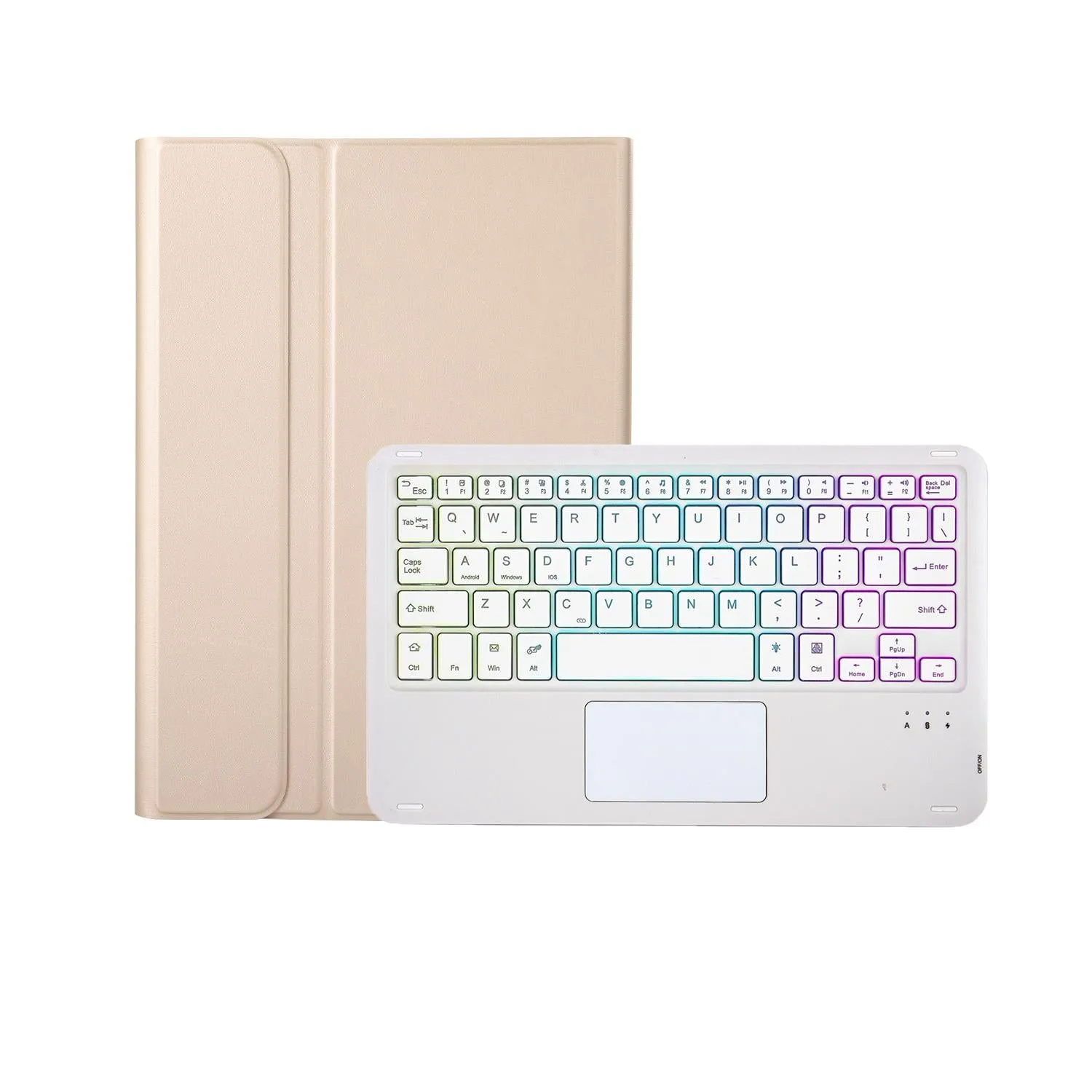 2022 Ipad 10.9 Lambskin Keyboard Case With Backlight & Pen Slot