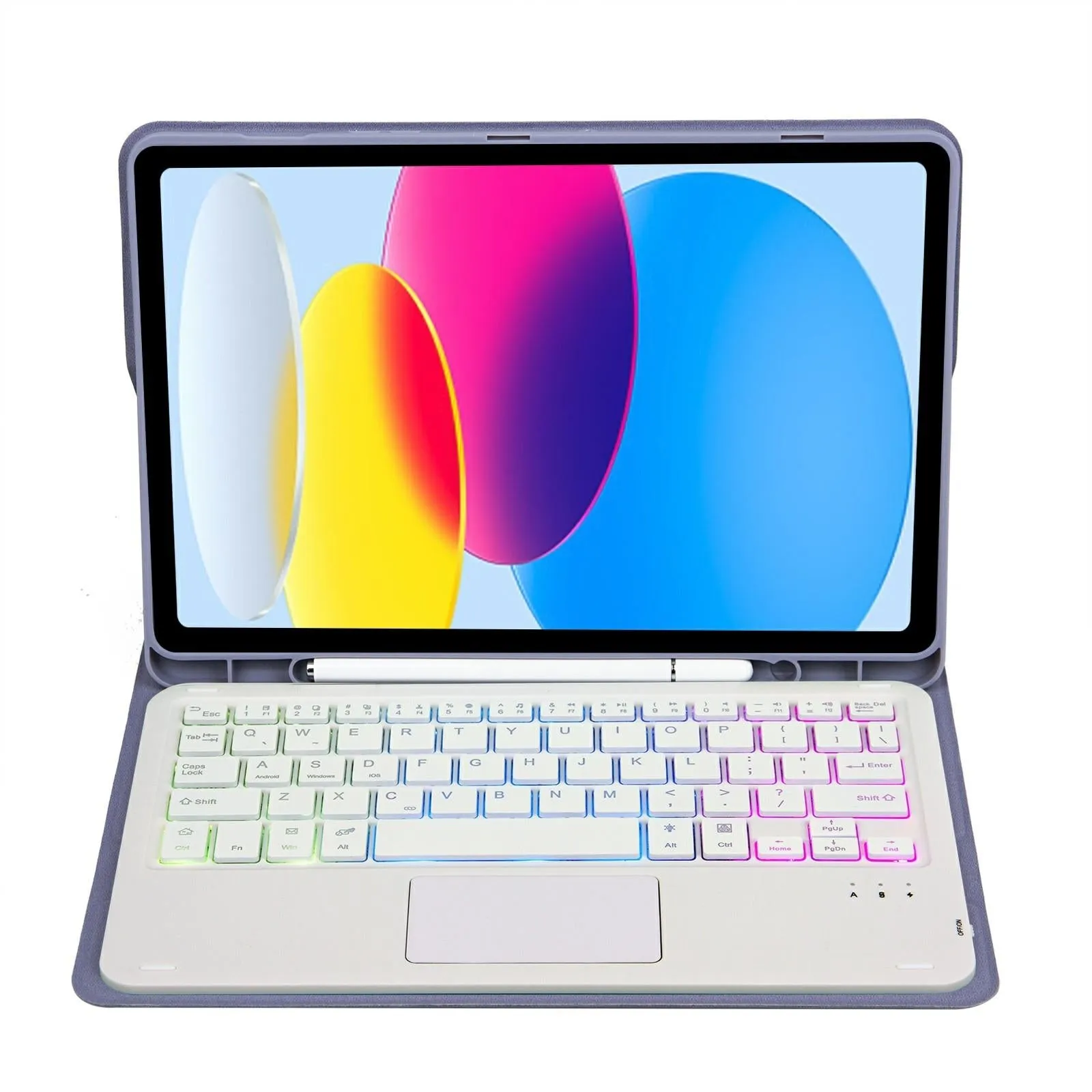 2022 Ipad 10.9 Lambskin Keyboard Case With Backlight & Pen Slot