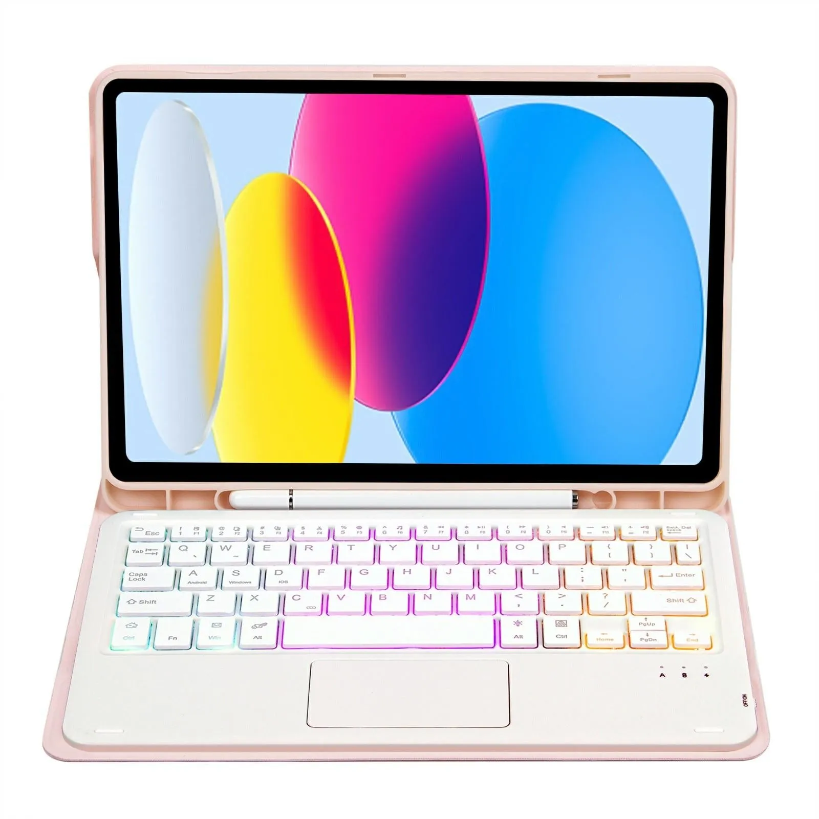 2022 Ipad 10.9 Lambskin Keyboard Case With Backlight & Pen Slot