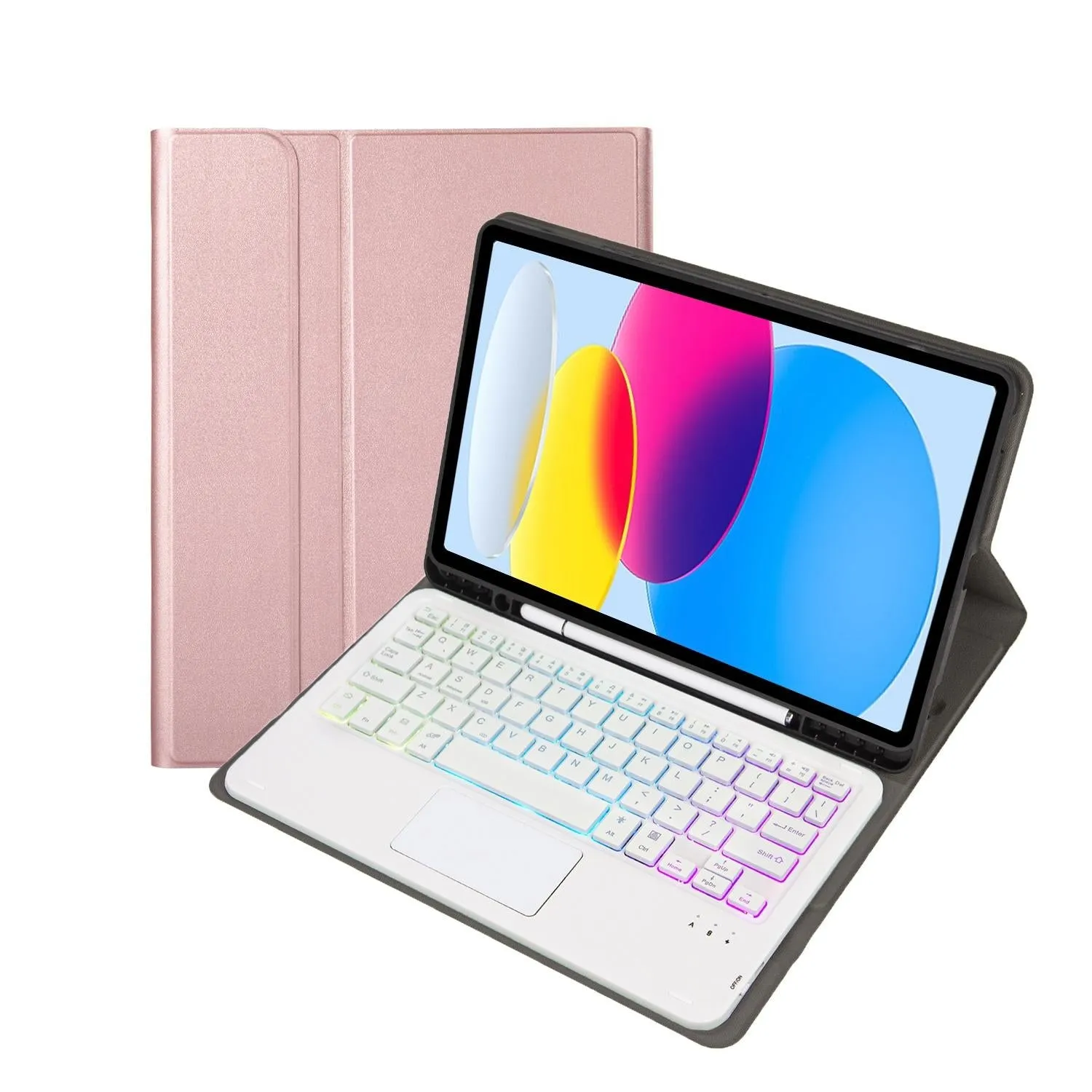 2022 Ipad 10.9 Lambskin Keyboard Case With Backlight & Pen Slot