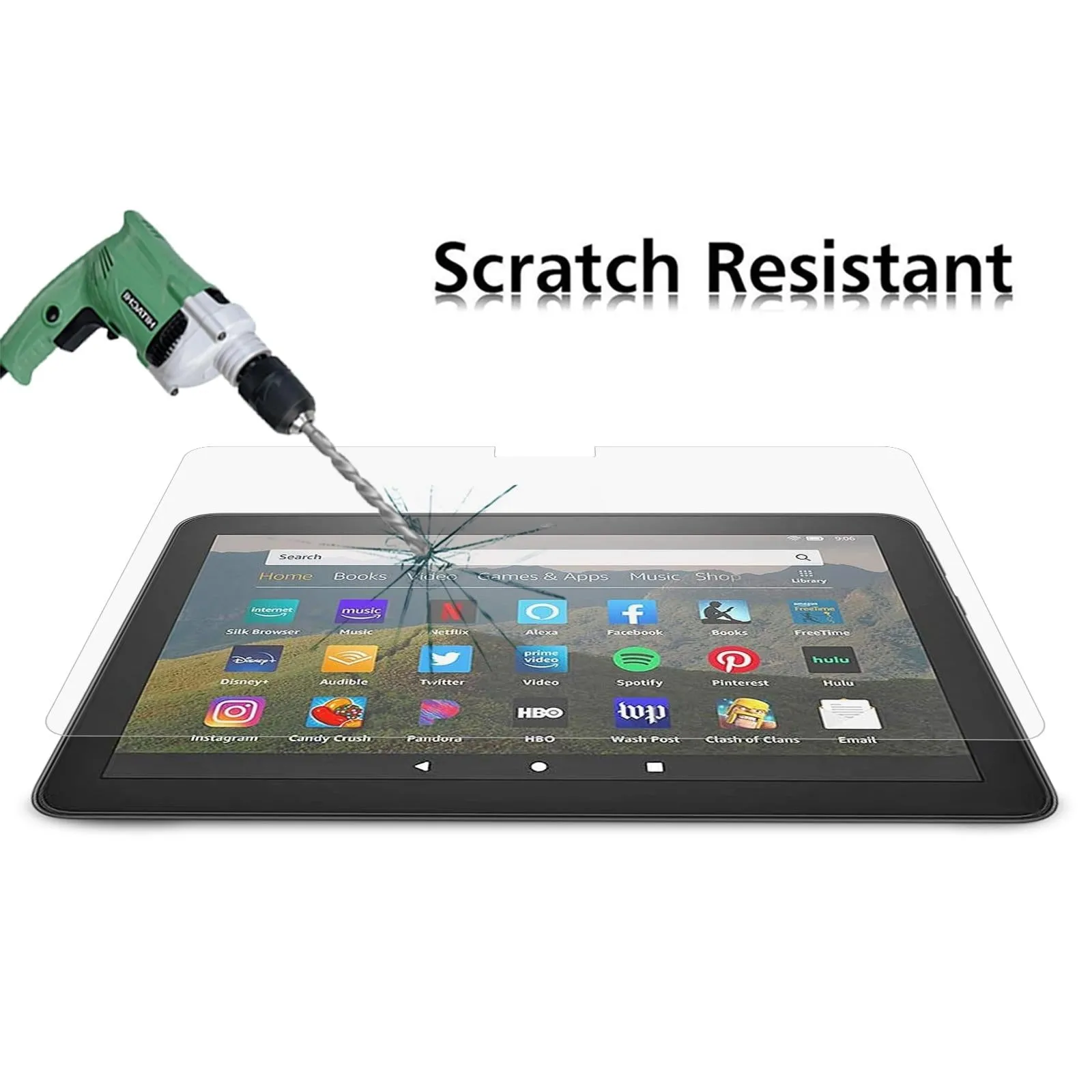 25-Pack Tempered Glass Film For Amazon Kindle Fire Hd 8 2020 / 2022