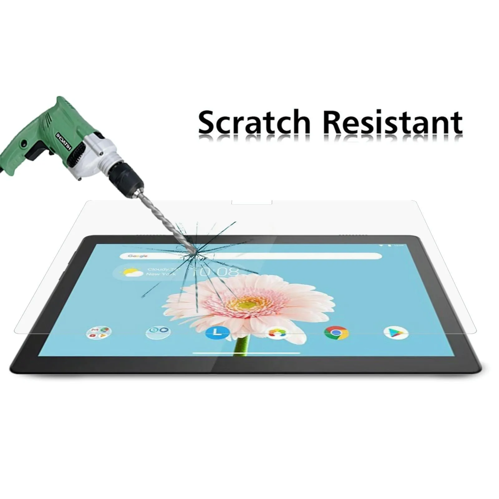 25-Pack Tempered Glass Film For Lenovo Tab M10 Fhd - 9H 2.5D Explosion-Proof