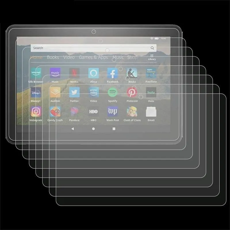 25 Pcs Tempered Glass Film For Amazon Fire Hd 10 Plus 2021 - 9H Explosion-Proof