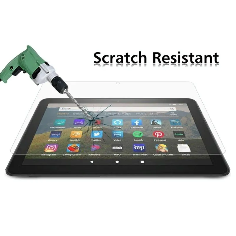 25 Pcs Tempered Glass Film For Amazon Fire Hd 10 Plus 2021 - 9H Explosion-Proof