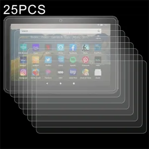 25 Pcs Tempered Glass Film For Amazon Fire Hd 10 Plus 2021 - 9H Explosion-Proof