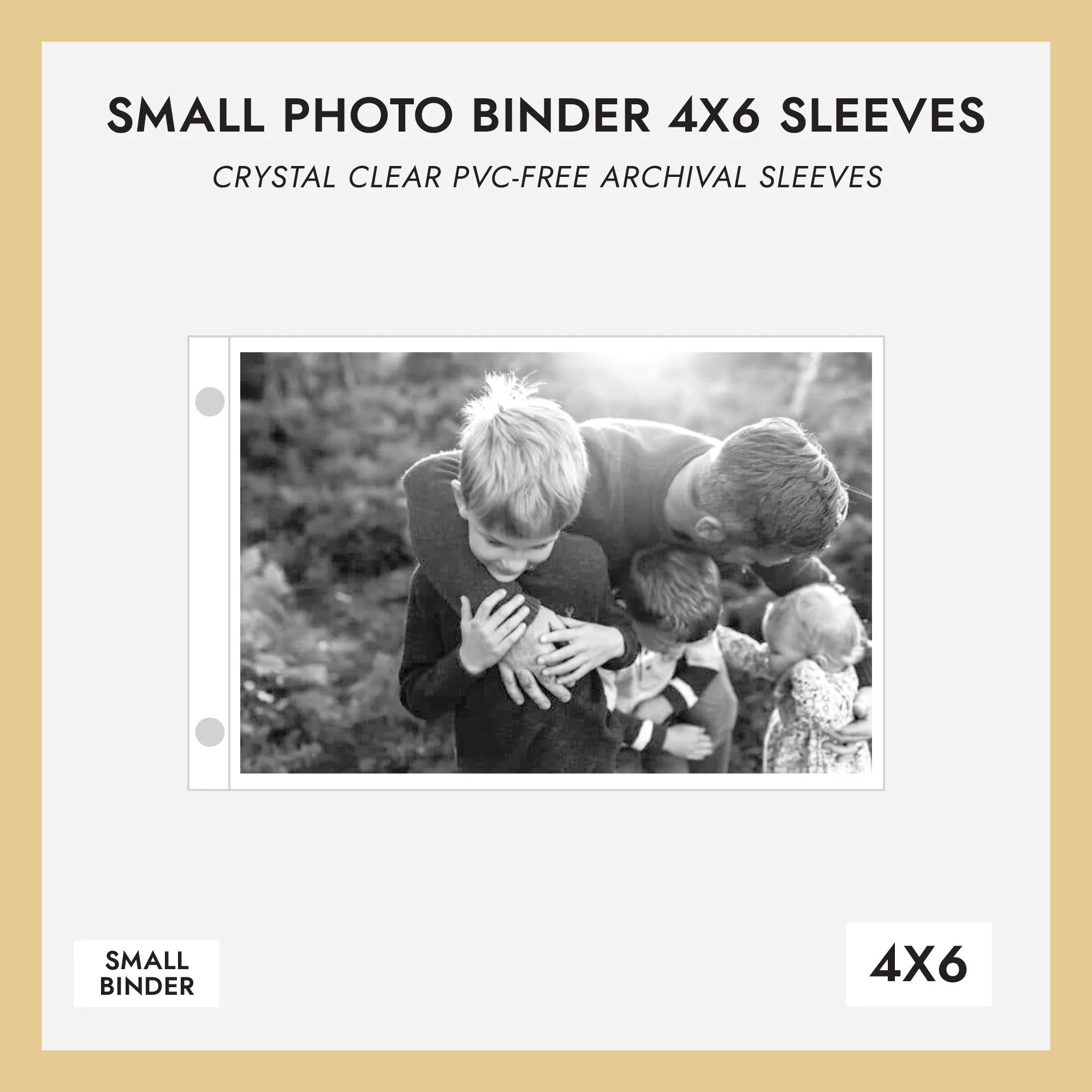 4x6 Small Photo Binder Refill Sleeves | Set Of 10 | for 4x6 Photos