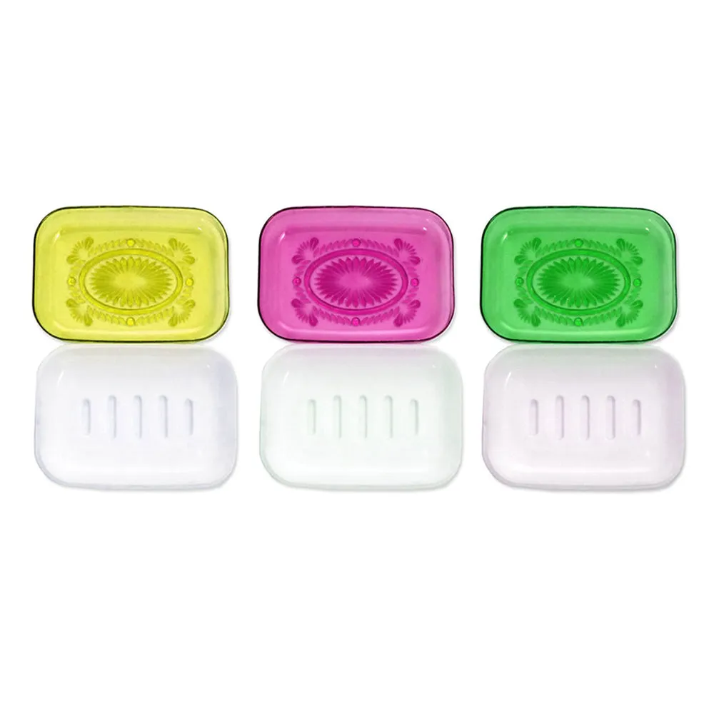 6PC Toothbrush Case Holders Soap Box Travel Container Cover Portable Plastic Set
