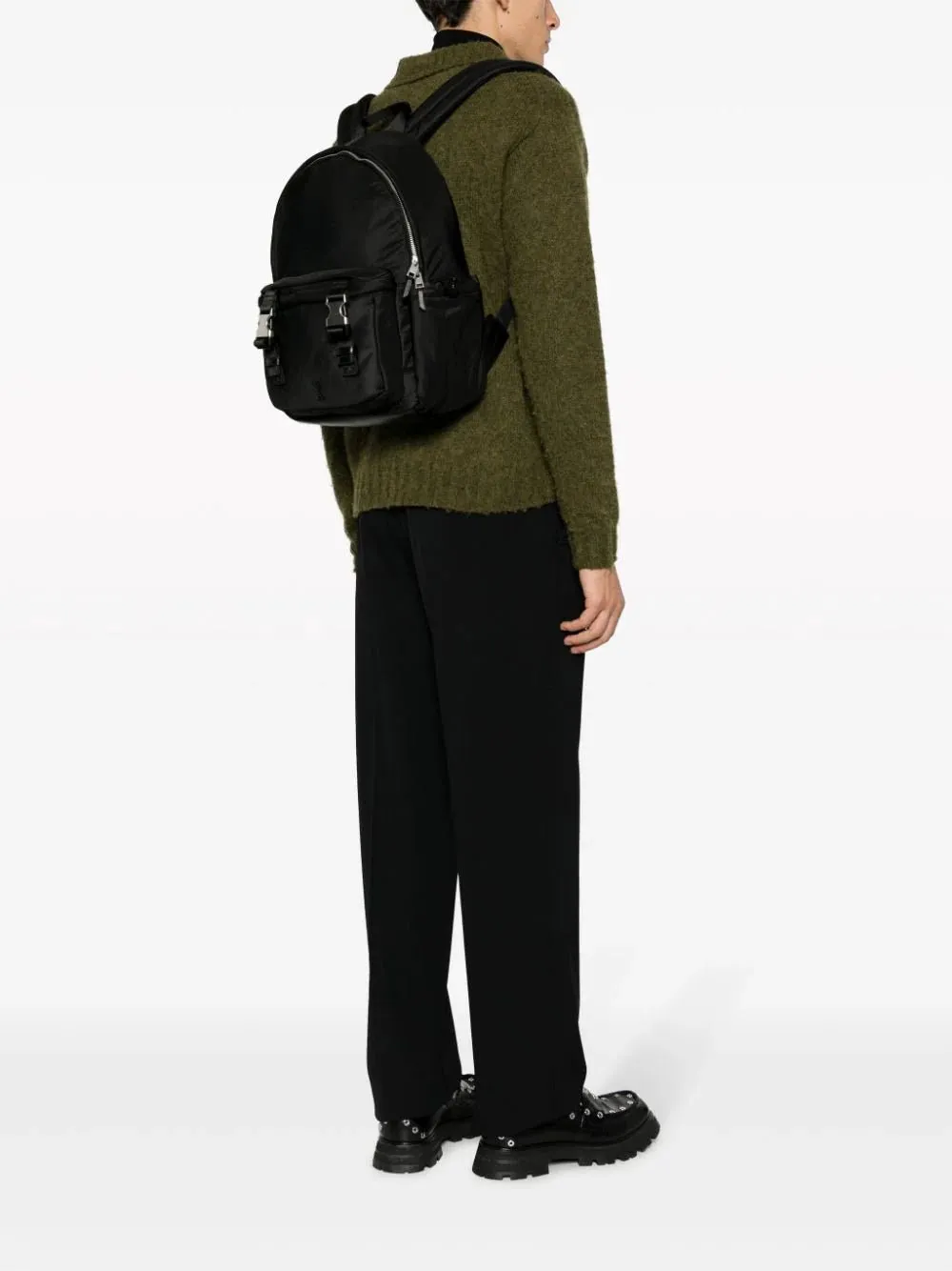 Ami De Coeur Monogram Motif Zip-Up Backpack