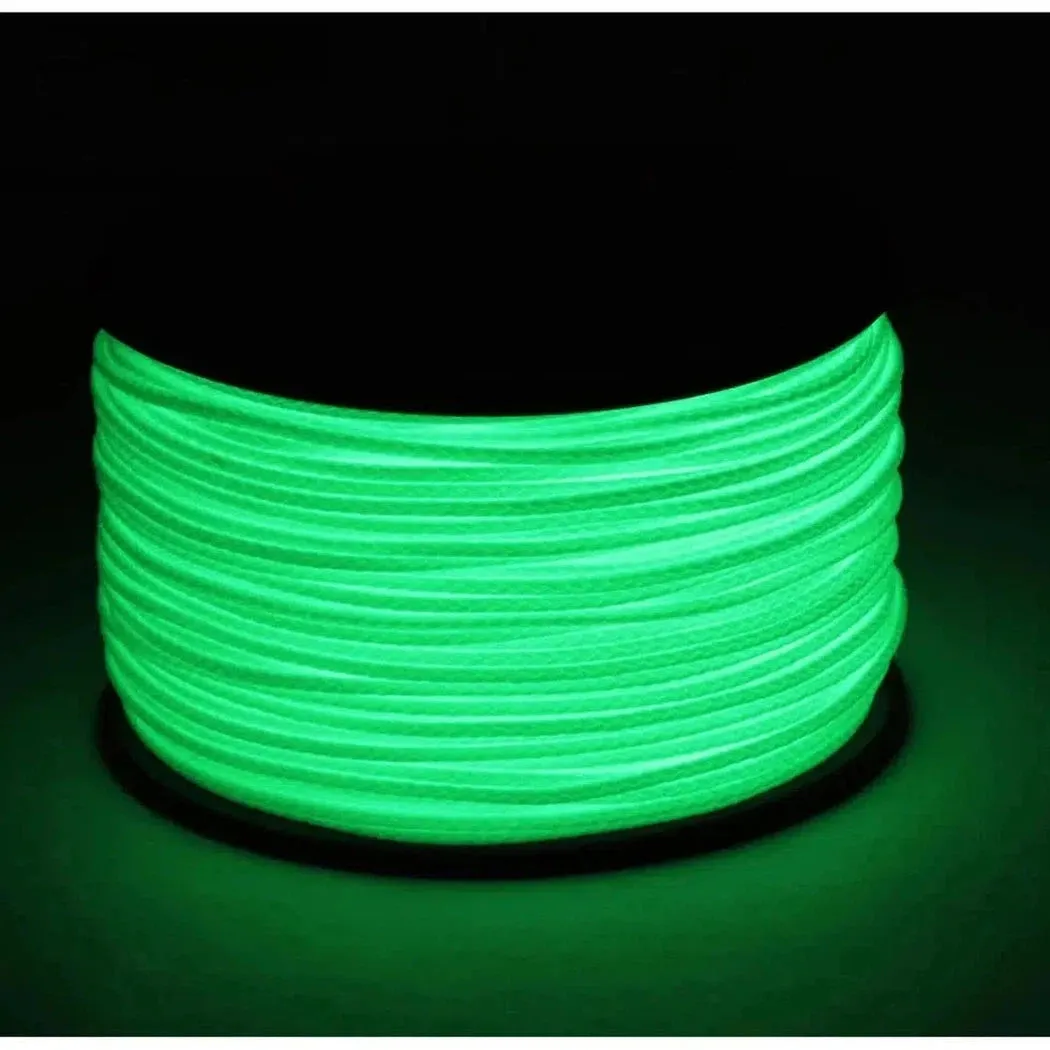 Atwood Rope Glow in the Dark - 35 LB Micro Cord - 1.18MM X 125 FT Spool