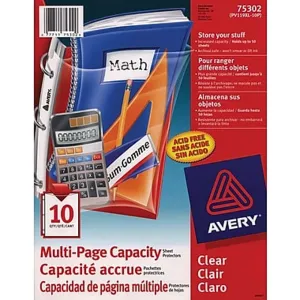 Avery Sheet Protectors 10pk Multi-Page Capacity