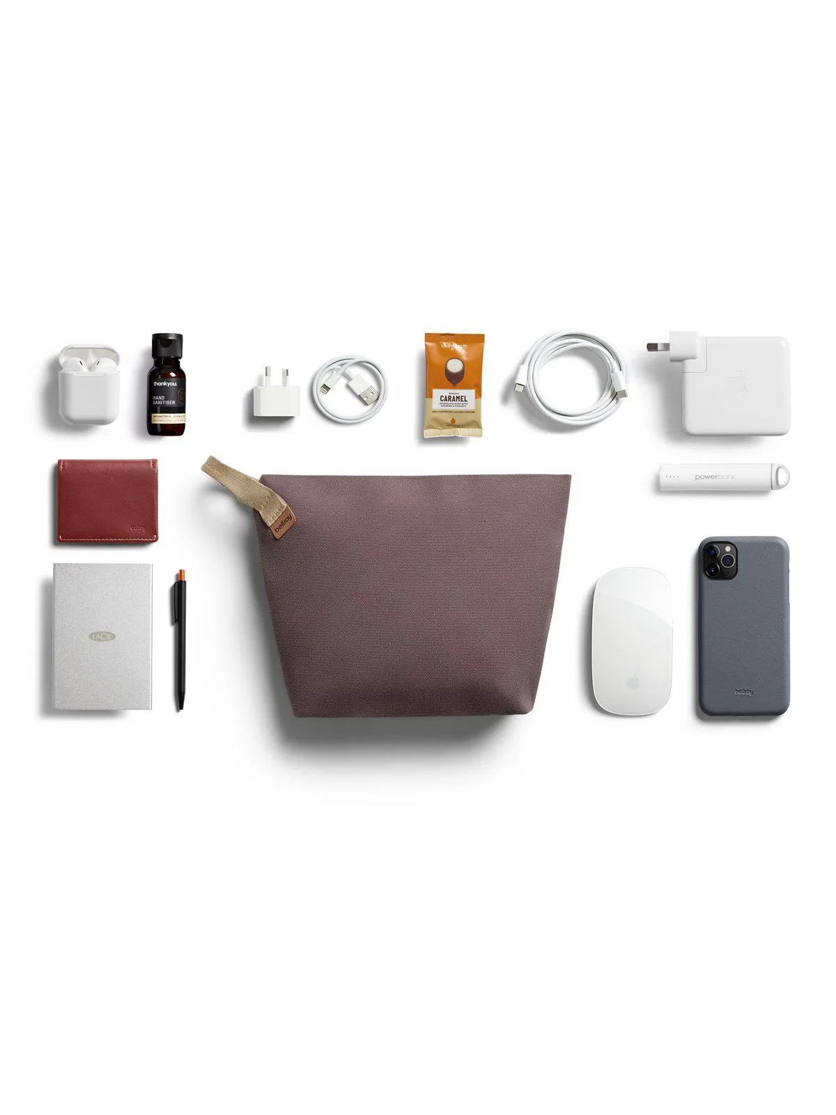 Bellroy Standing Pouch Plus Gumnut (Plant-Based / Leather-Free)