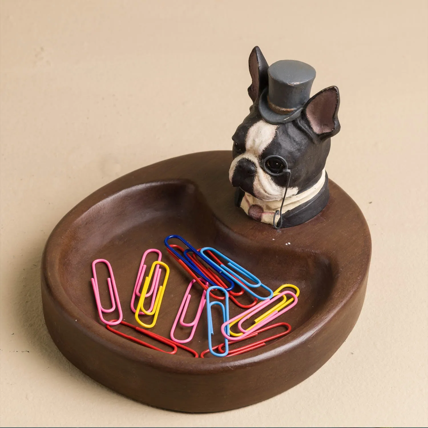 BOSTON TERRIER HEAD TRAY