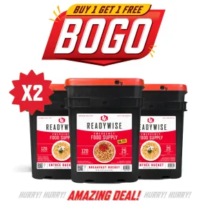 Buy One, Get One FREE 360-Serving Breakfast and Entree Bundle
