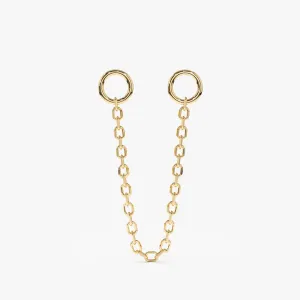 Cable Chain Huggie Charm, Fia