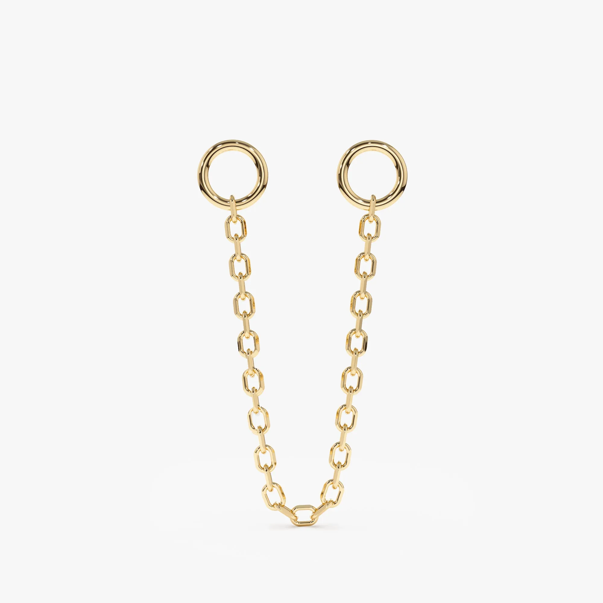 Cable Chain Huggie Charm, Fia