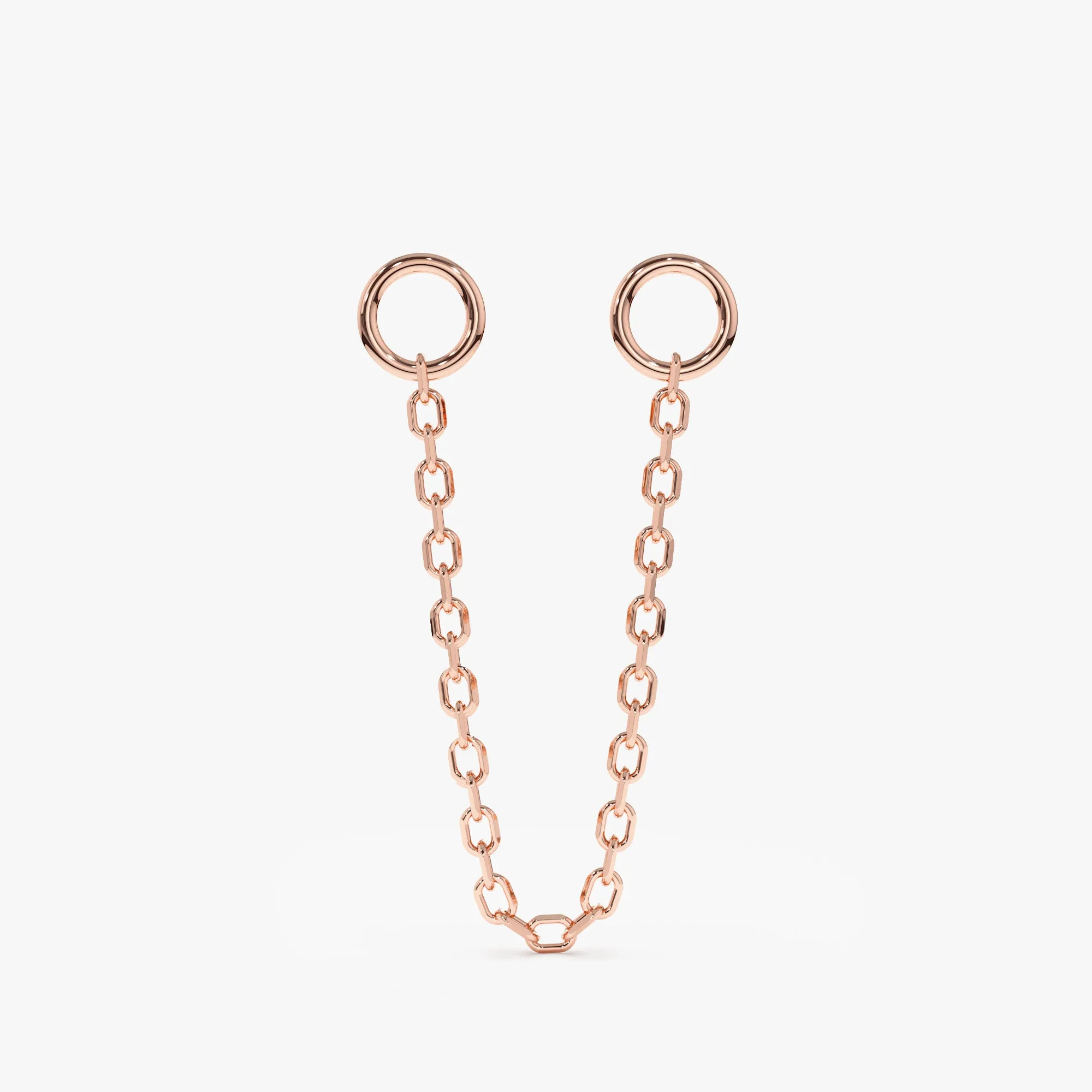 Cable Chain Huggie Charm, Fia
