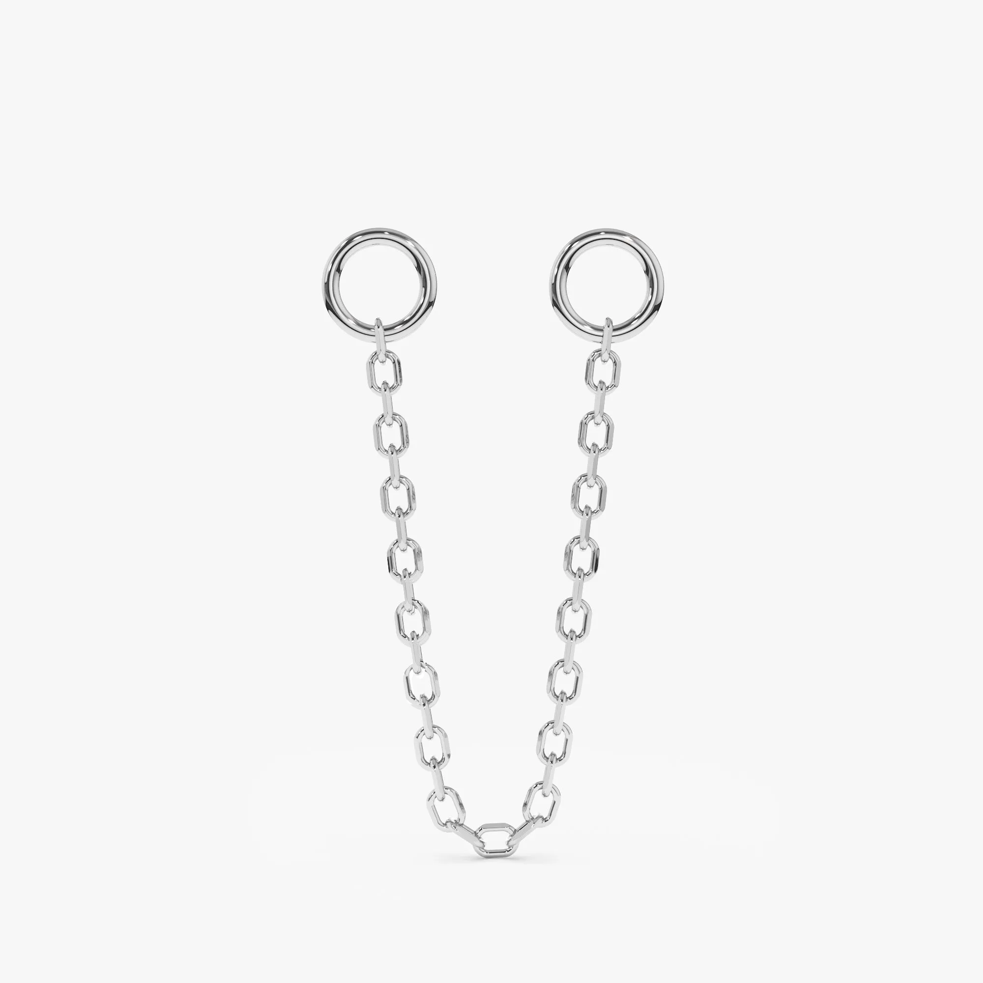 Cable Chain Huggie Charm, Fia
