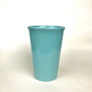 Ceramic handleless silicone lid travel cup custom logo