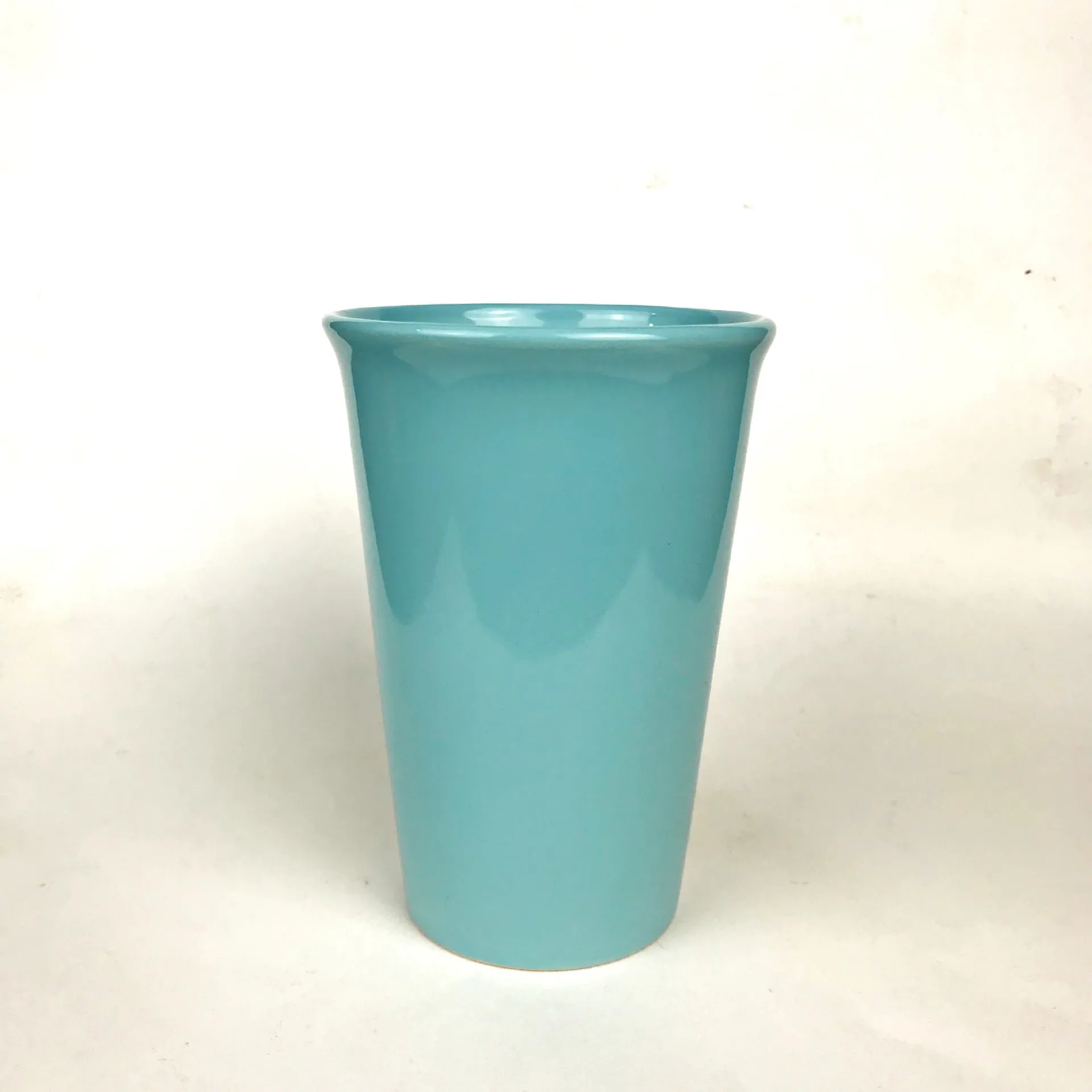 Ceramic handleless silicone lid travel cup custom logo