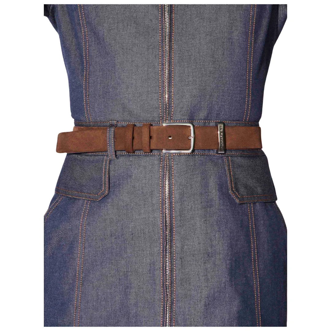 Chocolate Suede Belt