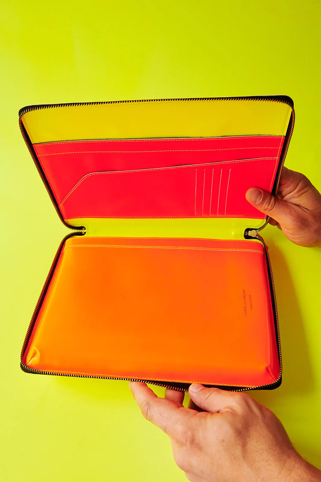 Comme des Garçons Super Fluo Yellow iPad case