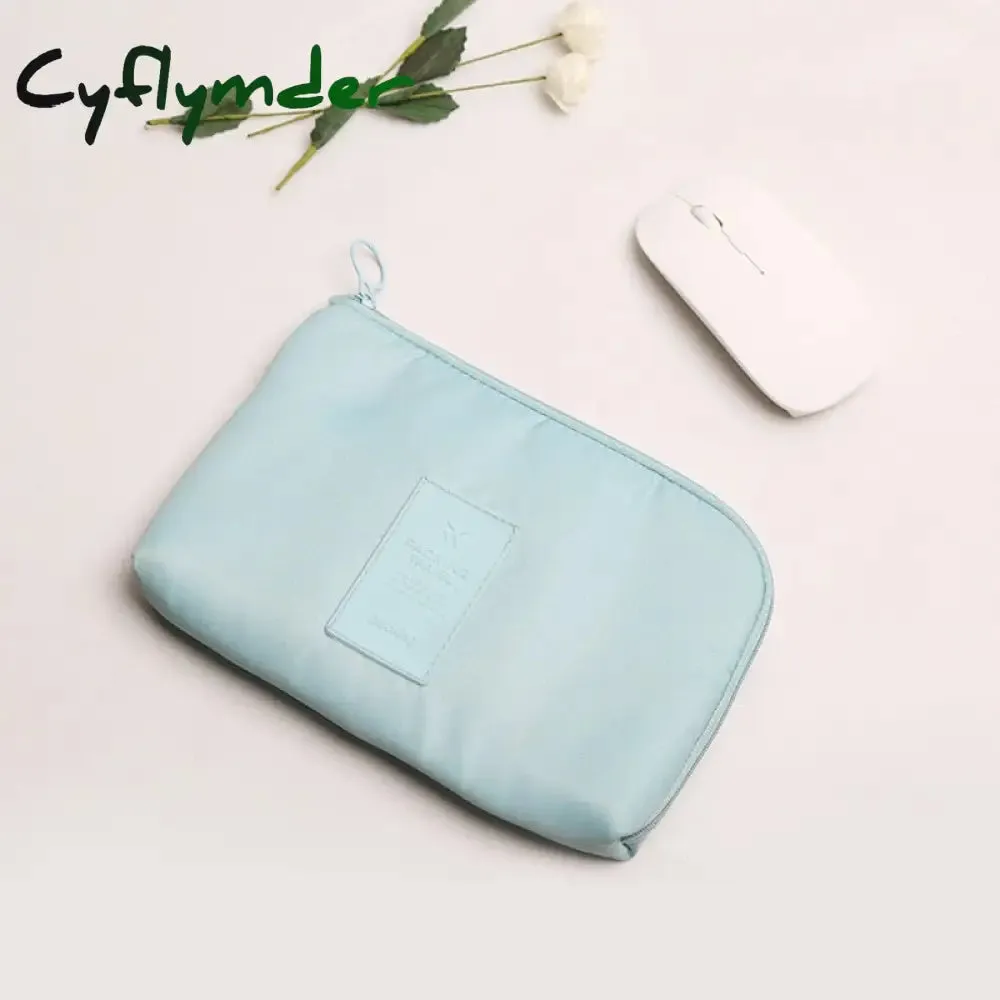 Cyflymder Travel Accessory Cable Bag Portable Digital USB Electronic Organizer Gadget Case Travel Cellphone Charge Mobile Charger Holder