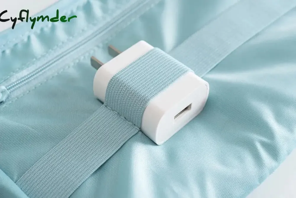 Cyflymder Travel Accessory Cable Bag Portable Digital USB Electronic Organizer Gadget Case Travel Cellphone Charge Mobile Charger Holder