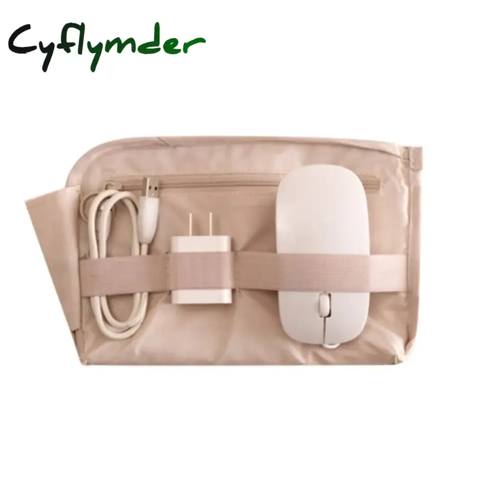 Cyflymder Travel Accessory Cable Bag Portable Digital USB Electronic Organizer Gadget Case Travel Cellphone Charge Mobile Charger Holder