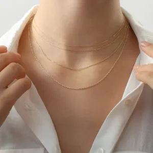 Dainty Cable Chain Necklace, Jane