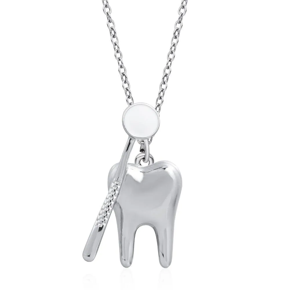 Dentist Tooth Shape Cute Medical Brooch Pin For Doctor Nurse Lapel Badge Pins Jewelry Gift Accessories