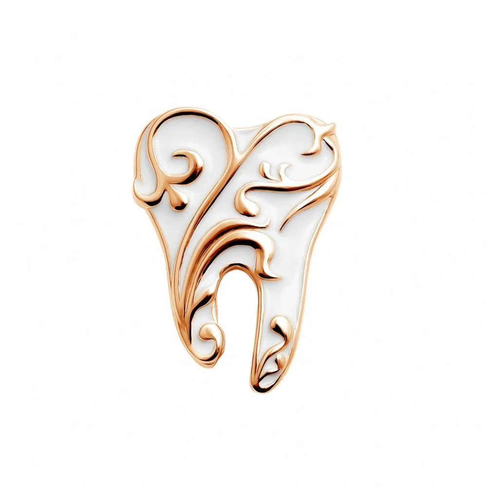 Dentist Tooth Shape Cute Medical Brooch Pin For Doctor Nurse Lapel Badge Pins Jewelry Gift Accessories