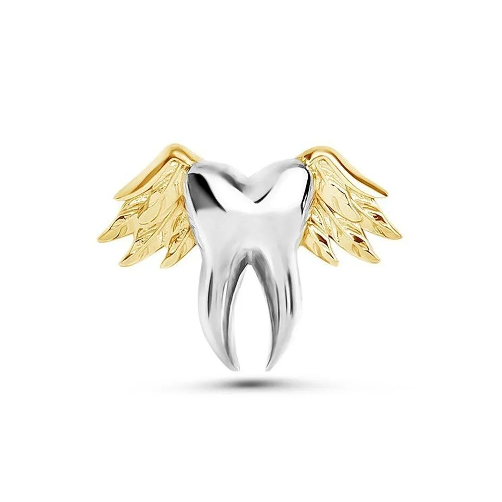 Dentist Tooth Shape Cute Medical Brooch Pin For Doctor Nurse Lapel Badge Pins Jewelry Gift Accessories