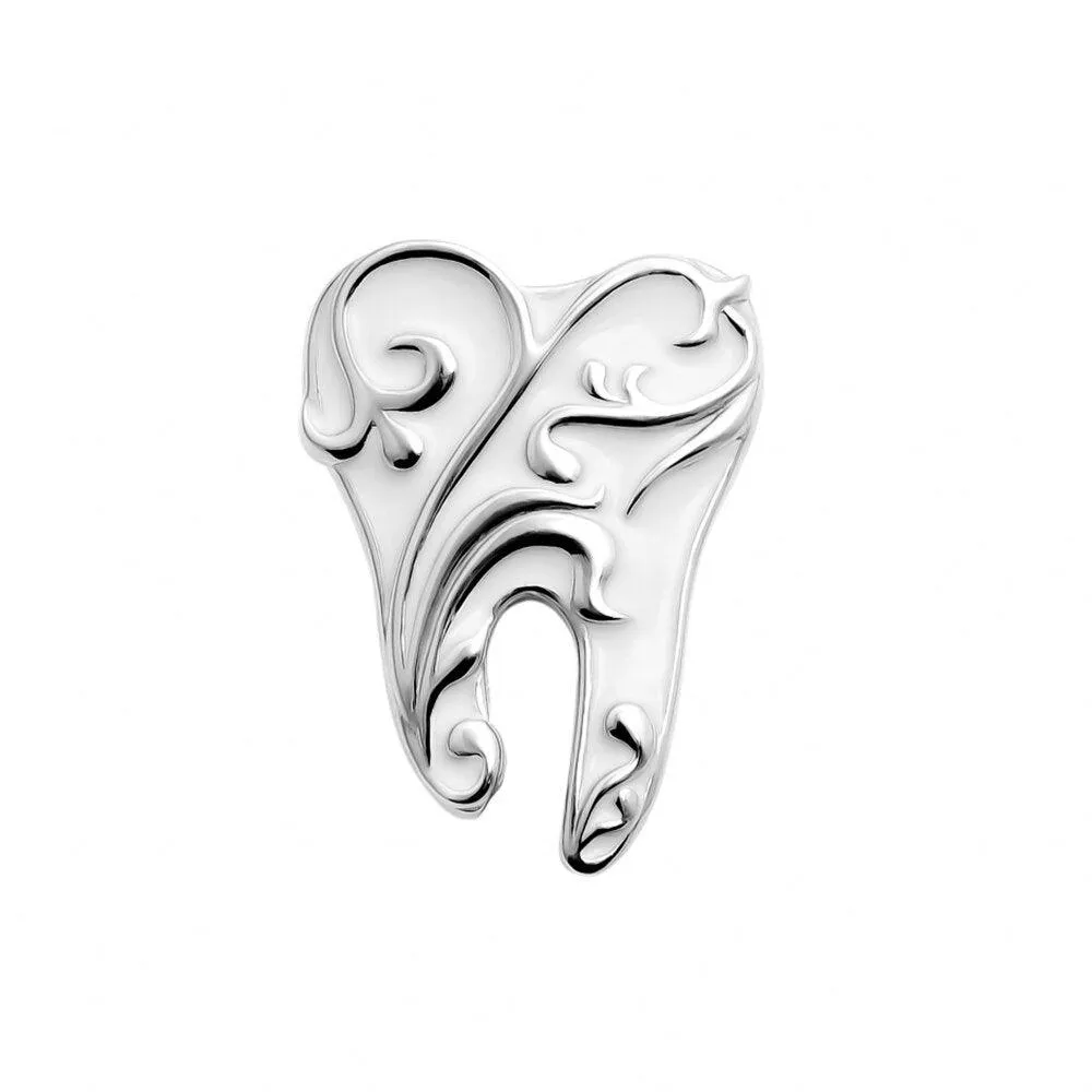 Dentist Tooth Shape Cute Medical Brooch Pin For Doctor Nurse Lapel Badge Pins Jewelry Gift Accessories