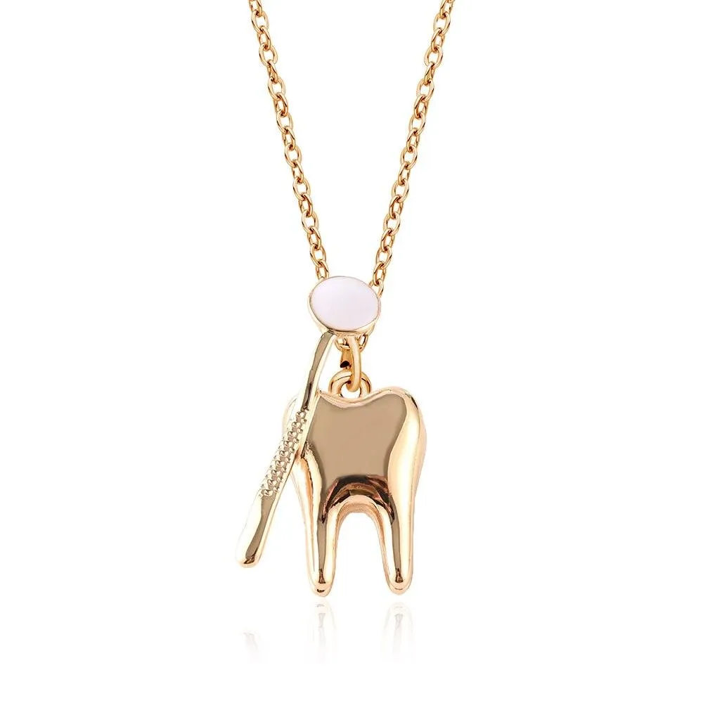 Dentist Tooth Shape Cute Medical Brooch Pin For Doctor Nurse Lapel Badge Pins Jewelry Gift Accessories