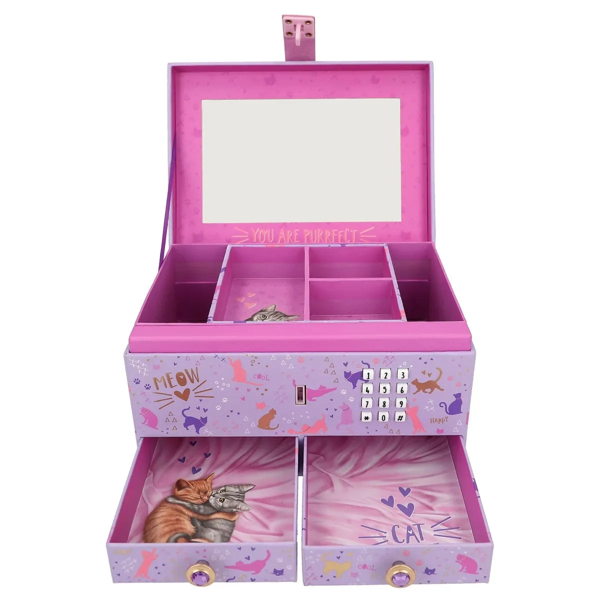 Depesche Topmodel Big Jewellery Box with Cats Top Model