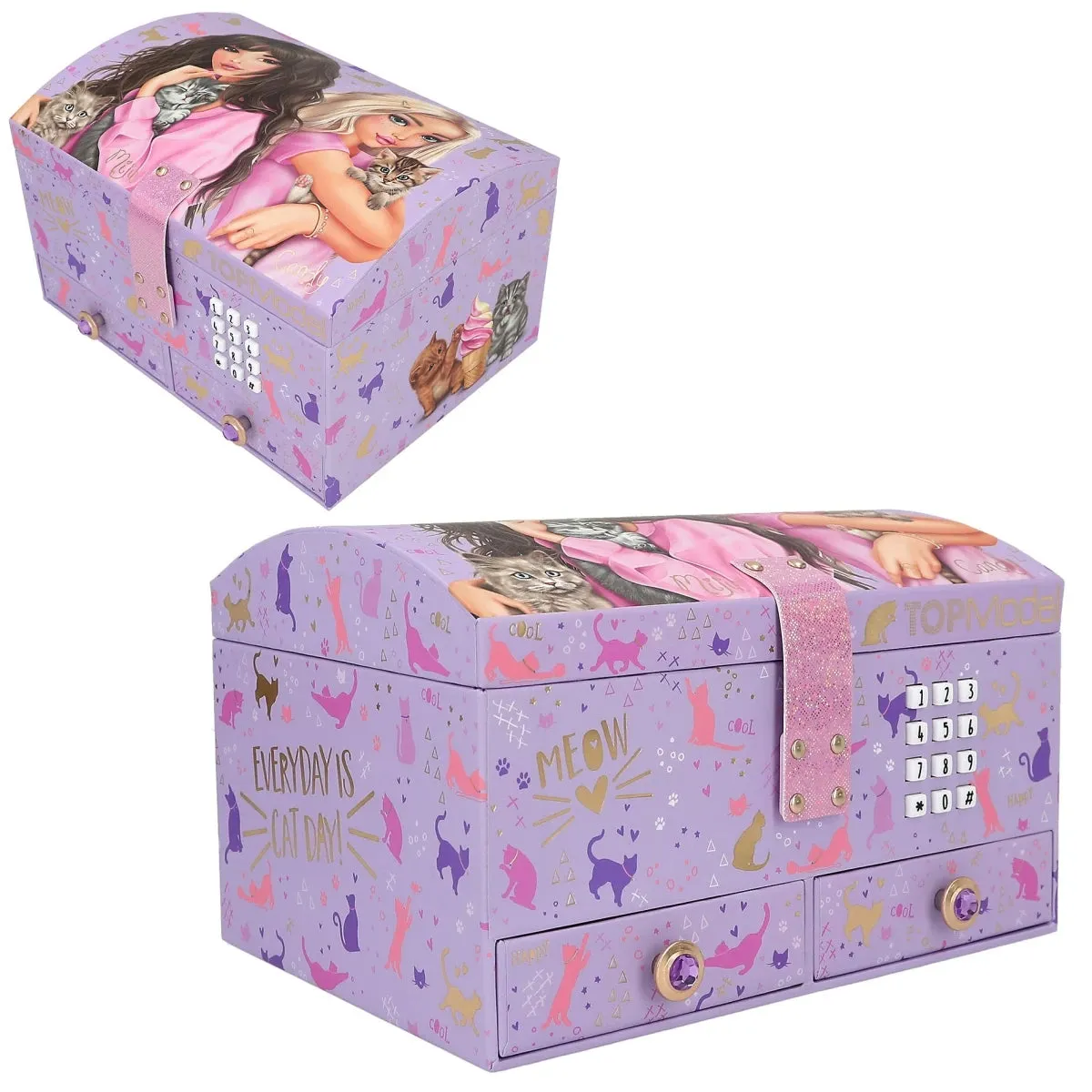 Depesche Topmodel Big Jewellery Box with Cats Top Model