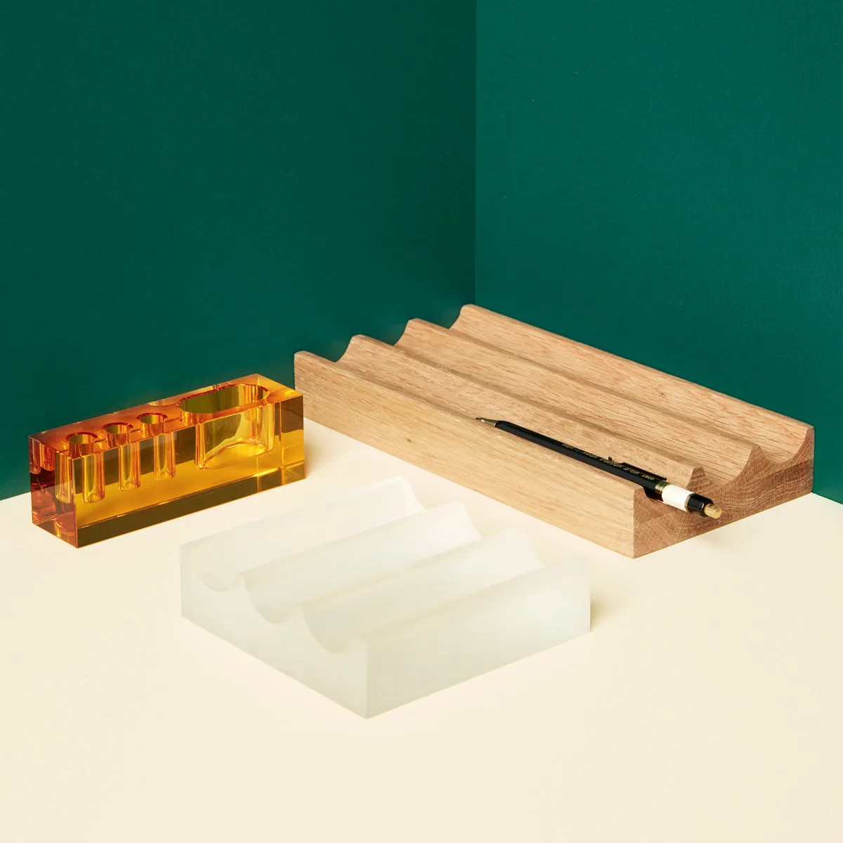 Desk Organiser, Oak