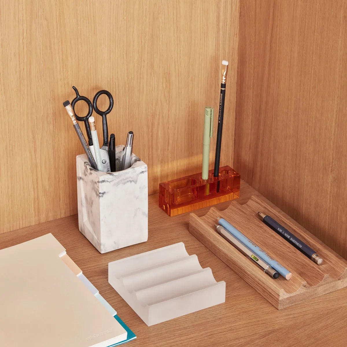 Desk Organiser, Oak