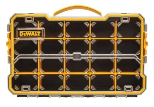 DeWALT DWST14830 Pro Organizer, 17-5/8 in L, 11 in W, 2-7/8 in H, 20-Compartment, Polycarbonate, Black/Yellow :EA: QUANTITY: 1