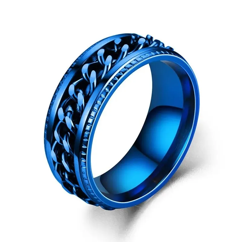 Fidget Rotatable Chain Ring