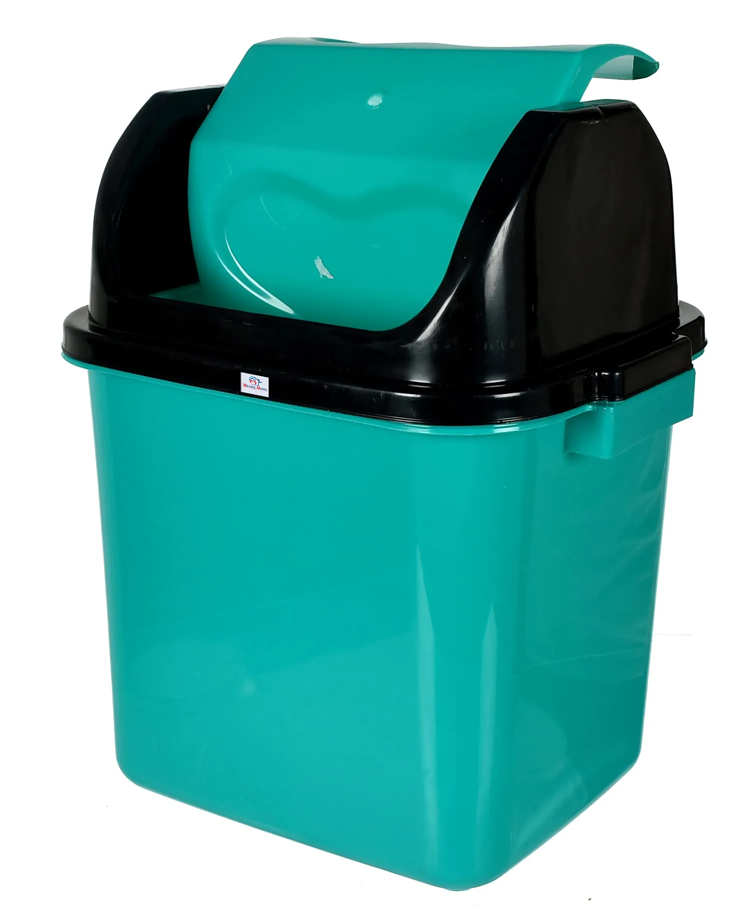 Heart Home Plastic Swing-Top Lid Dustbin For Home/Kitchen/Office, 12 Ltr (Green) (HS39HEARTH023044)